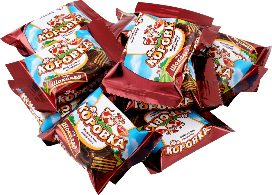 КОНФЕТЫ КОРОВКА  ВАФЕЛЬНАЯ МИКС ВЕС