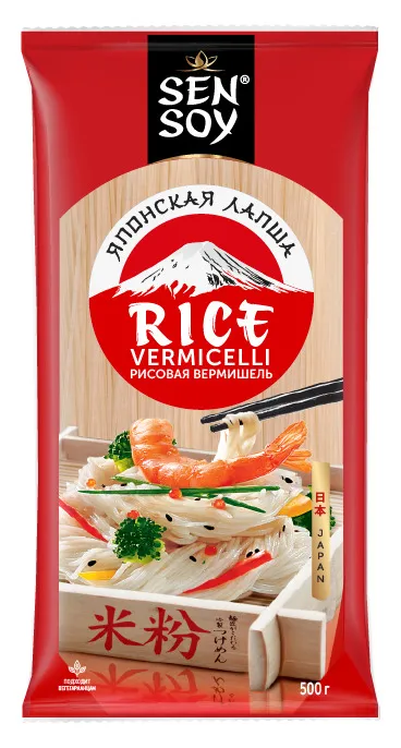 ЛАПША РИСОВАЯ RICE VERMICELLI СЭНСОЙ 500ГР