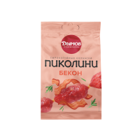 КОЛБАСКИ ДЫМОВ ПИКОЛИНИ СО ВКУСОМ БЕКОНА С/К 50ГР