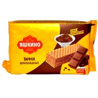 ВАФЛИ ШОКОЛАДНЫЕ ЯШКИНО 200ГР