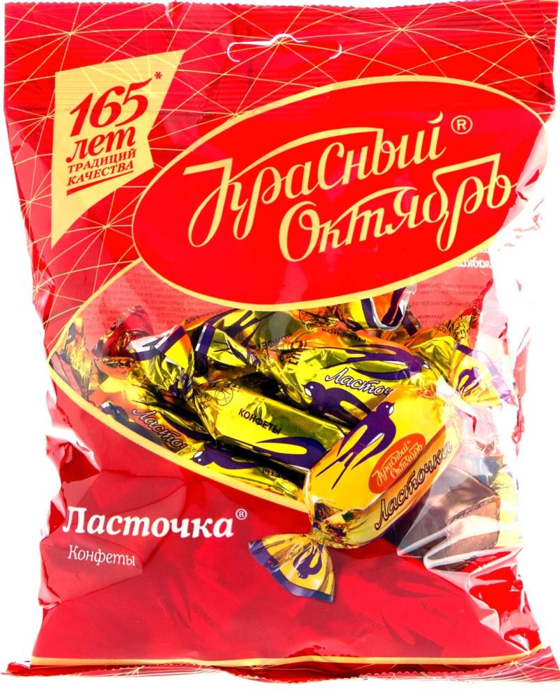 КОНФЕТЫ ЛАСТОЧКА КРАСНЫЙ ОКТЯБРЬ 250ГР