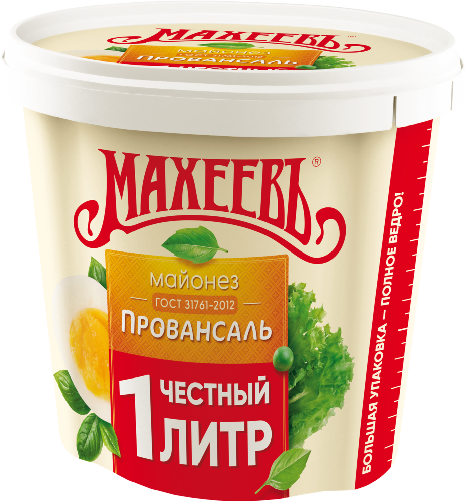 МАЙОНЕЗ МАХЕЕВ ПРОВАНСАЛЬ 50.5% ВЕДРО 1000МЛ