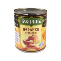 ПЕРСИКИ ГРЕЧЕСКИЕ БОЯРИН ПОЛОВИНКИ 850МЛ