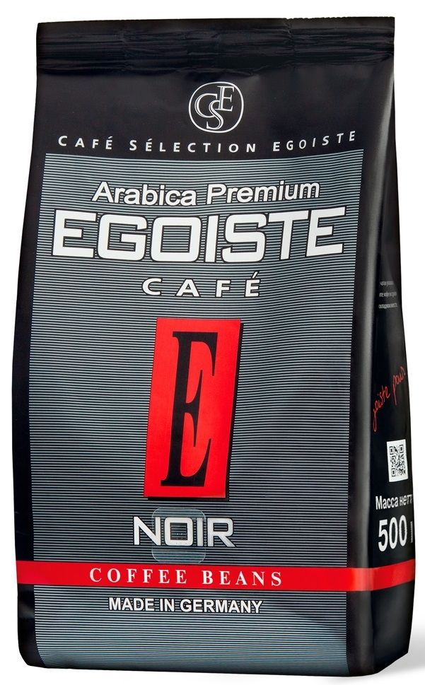 КОФЕ В ЗЕРНАХ EGOISTE NOIR 500 ГР ПАКЕТ