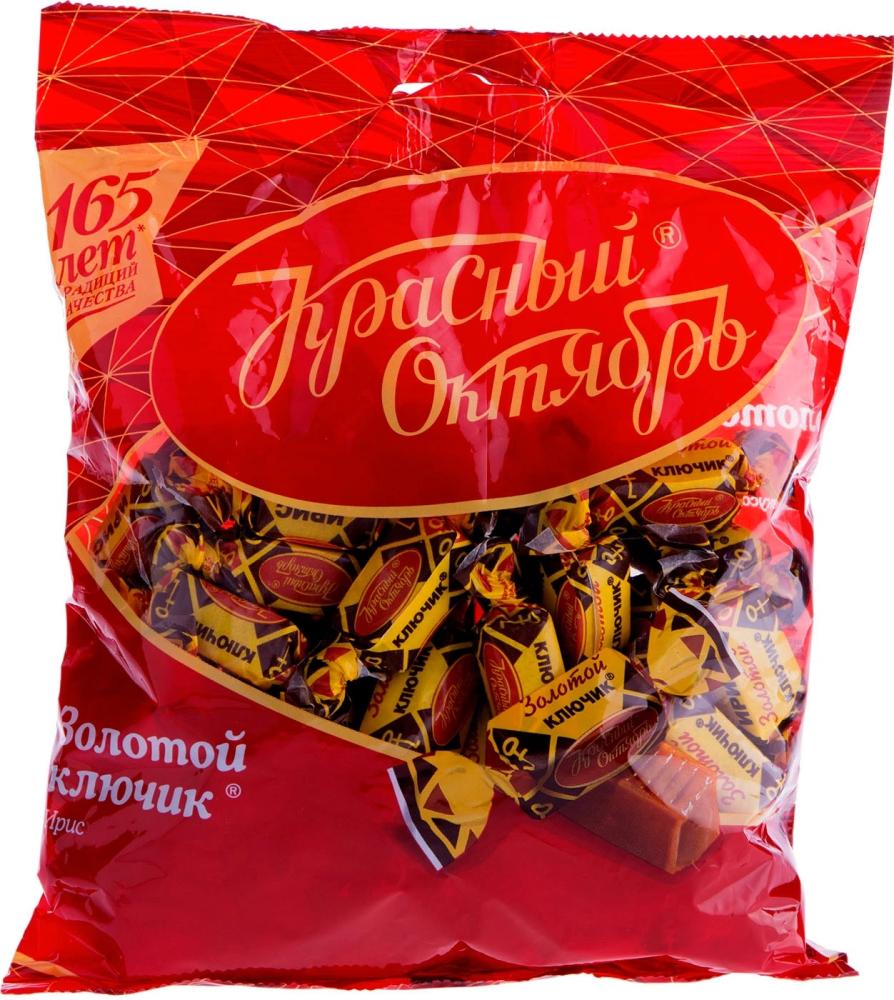 КОНФЕТЫ ИРИС ЗОЛОТОЙ КЛЮЧИК КРАСНЫЙ ОКТЯБРЬ 250ГР
