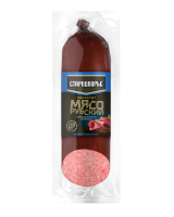 КОЛБАСА В/К СЕРВЕЛАТ СТАРОДВОРЬЕ МЯСОРУБСКИЙ С ОКОРОКОМ 350ГР