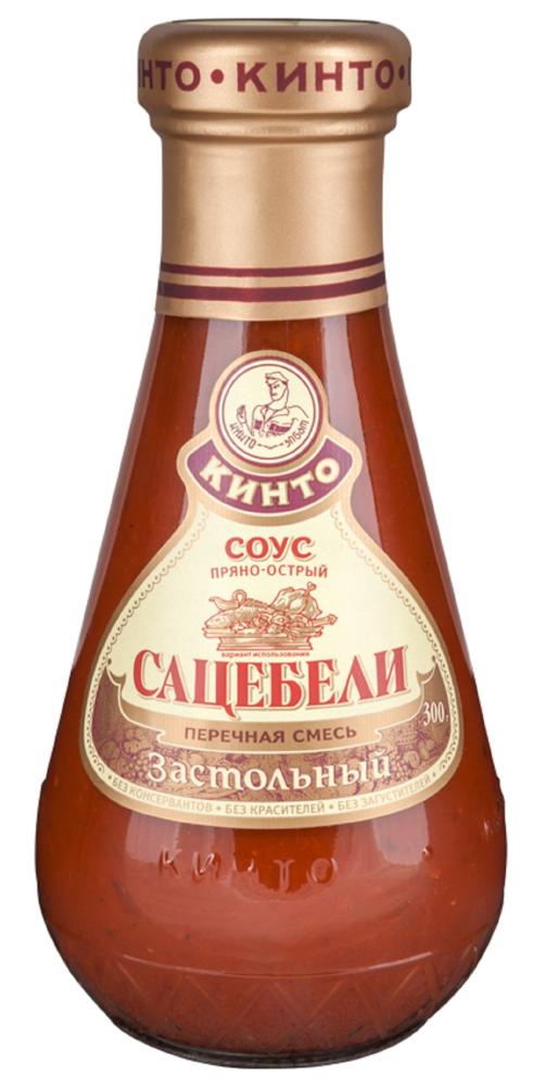 СОУС ТМ КИНТО ТОМАТНЫЙ САЦЕБЕЛИ ЗАСТОЛЬН 300ГР