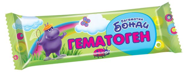 ГЕМАТОГЕН БЕГЕМОТИК БОНДИ 40ГР