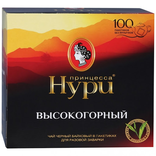 ЧАЙ ПРИНЦЕССА НУРИ ЧЕРНЫЙ ВЫСОКОГОРНЫЙ 100П*2ГР
