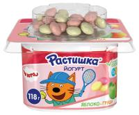 БЗМЖ ЙОГУРТ РАСТИШКА 3% ЯБЛОКО/ГРУША/ПЕЧЕНЬЕ 118ГР