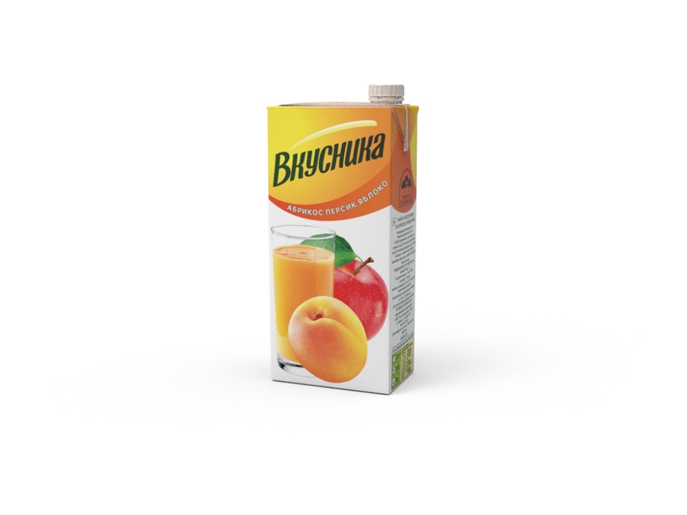НЕКТАР ВКУСНИКА 0,95Л АБРИКОС/ПЕРСИК/ЯБЛОКО